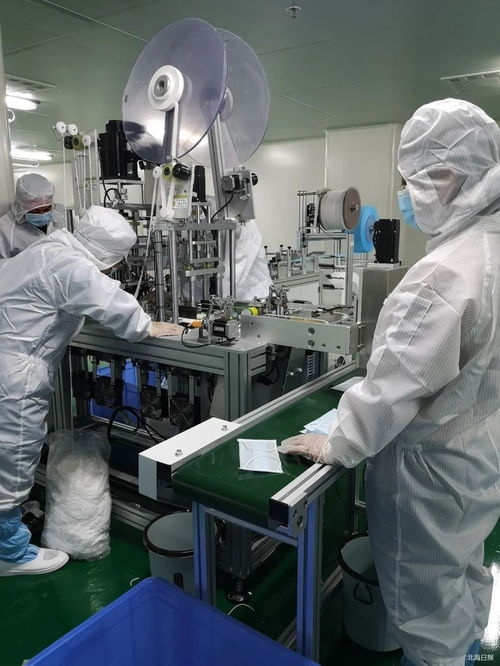 日产量可达86万只 北海又一口罩生产线试投产